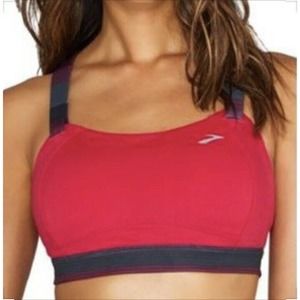 Brooks Juno Racerback Sports Bra Red 38DD